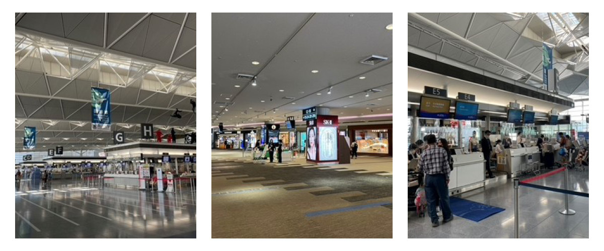 出発する空港での手続き